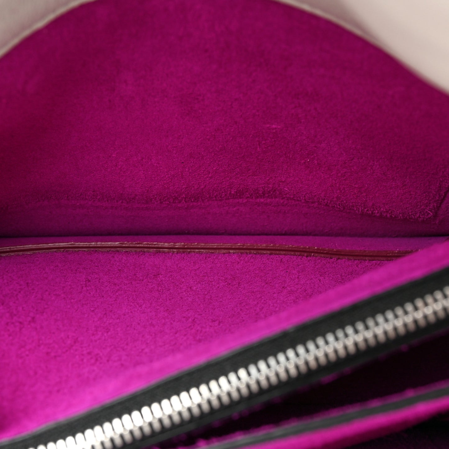 Natural Calfskin Medium Biker Case Shoulder Bag White