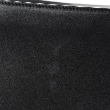Celine Calfskin Crocodile Embossed Suede Large Trapeze Black 11 of 13