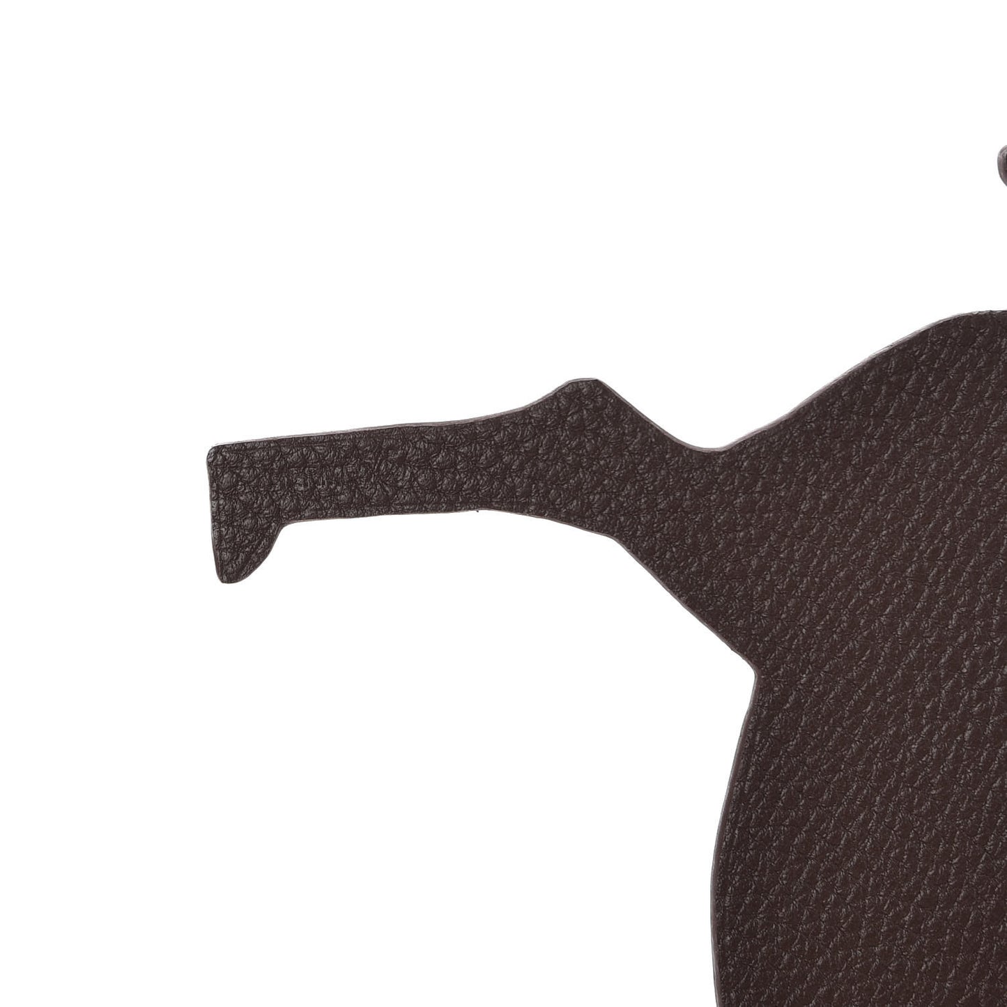 Epsom Togo Petit H Bag Charm Horse GM Chocolate Bordeaux
