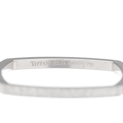 Tiffany 18K White Gold Diamond Frank Gehry Torque Micro Ring 53 6.5 3 of 4