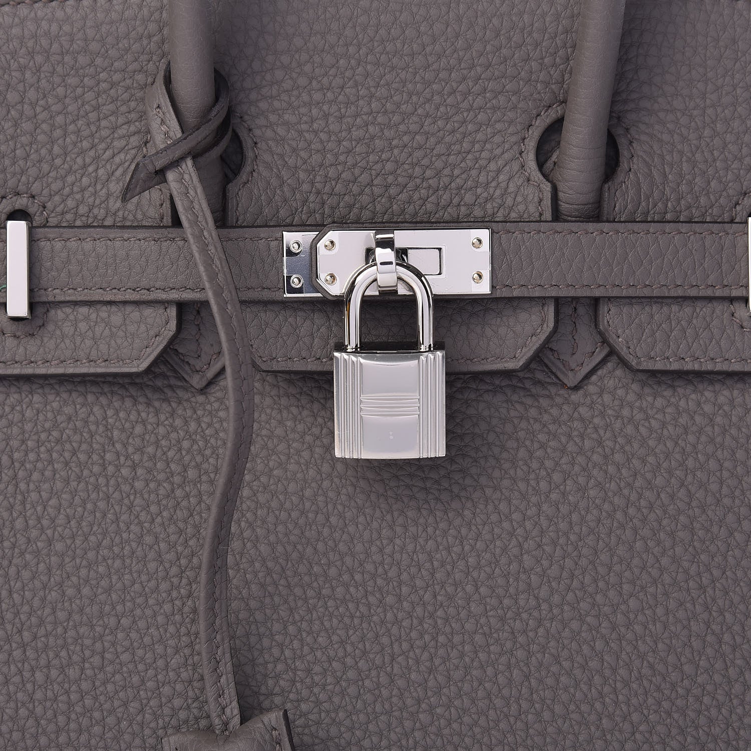 Hermes Togo Birkin 25 Etain 10 of 34