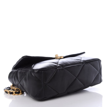 Chanel Lambskin Quilted Large Chanel 19 Flap Black 4 of 11