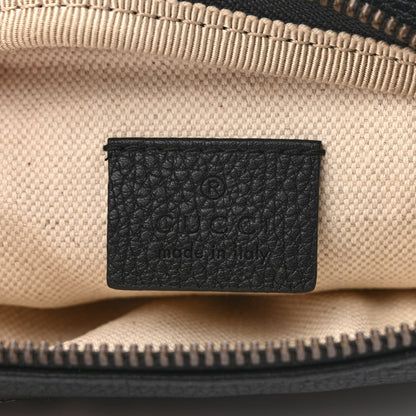 Gucci Grained Calfskin Small Logo Belt Bag Black 6 of 10