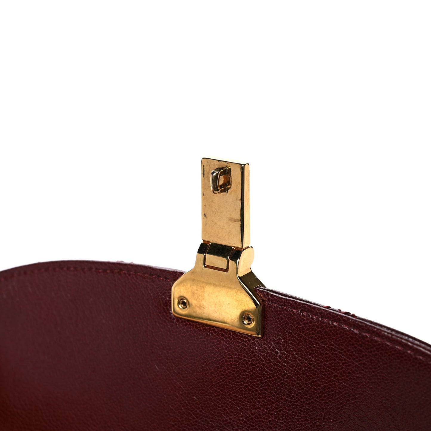Lacquered Lambskin Baroque The Medium Single Flap Bordeaux