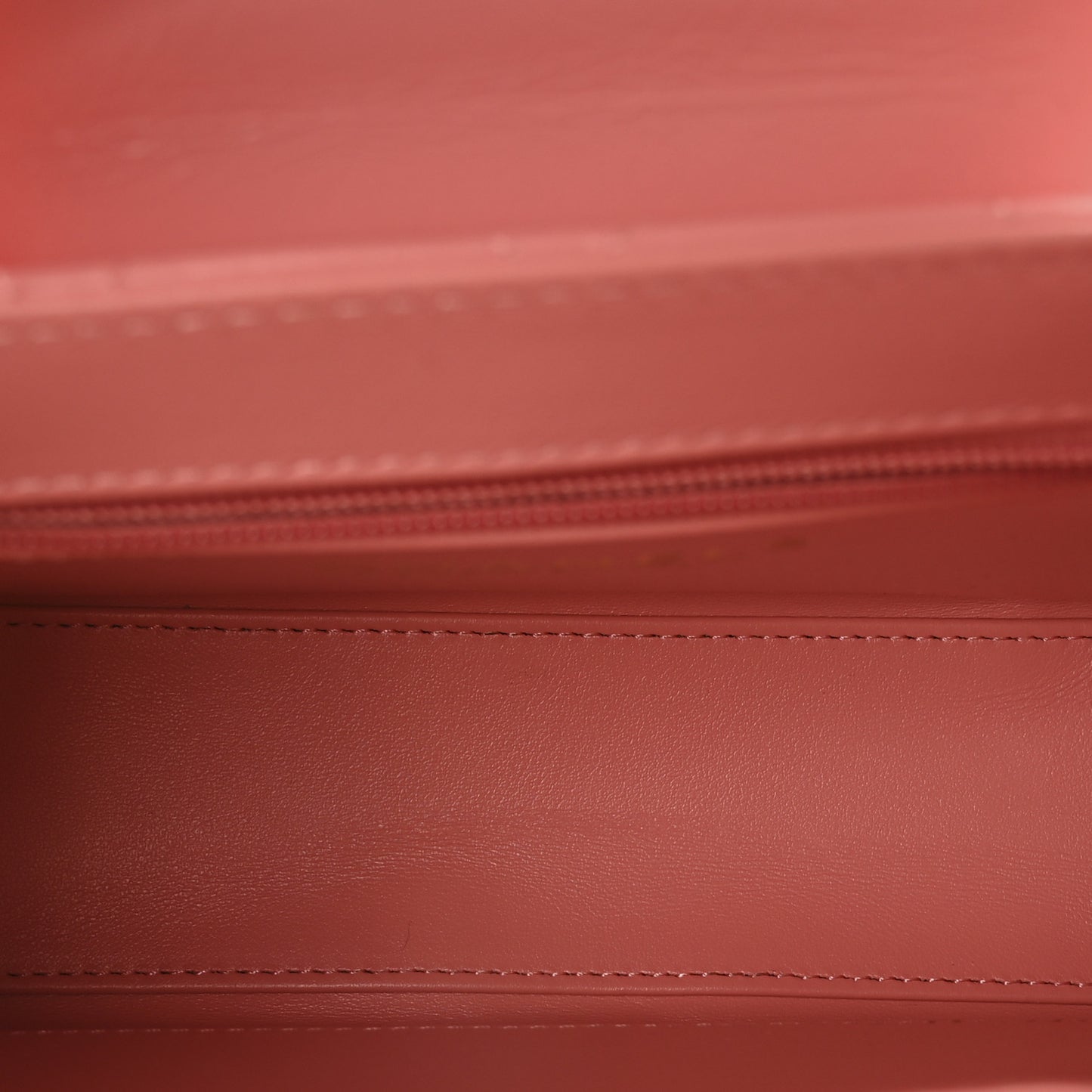 Shiny Aged Calfskin Quilted Nano Kelly Shopper Coral Pink