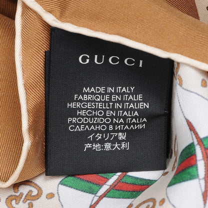 Gucci Silk GG Web Kisses Square Scarf 4 of 5