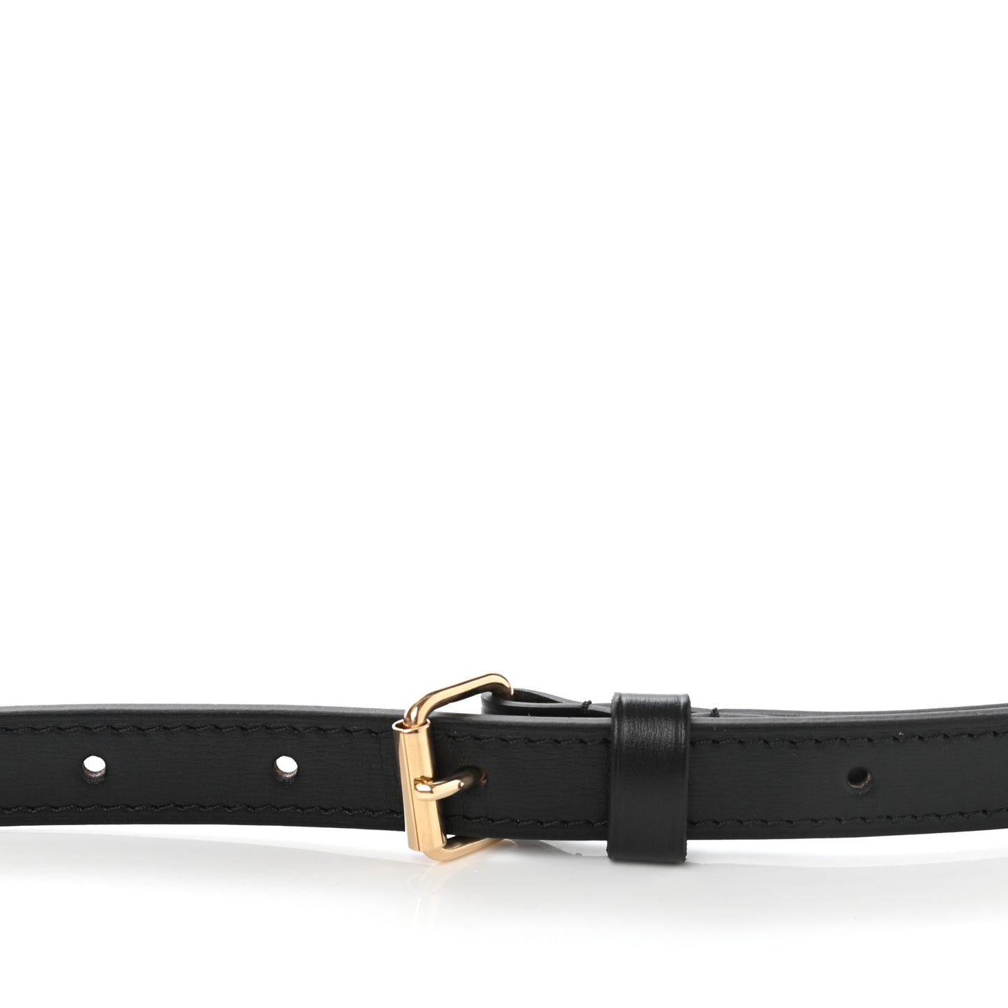 Calfskin Speedy Bandouliere Shoulder Strap Black