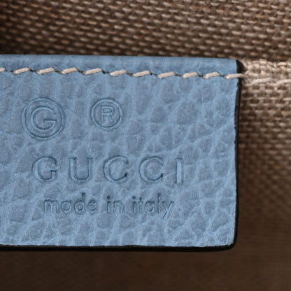 Gucci Dollar Calfskin Small Interlocking G Shoulder Bag Mineral Blue 6 of 10