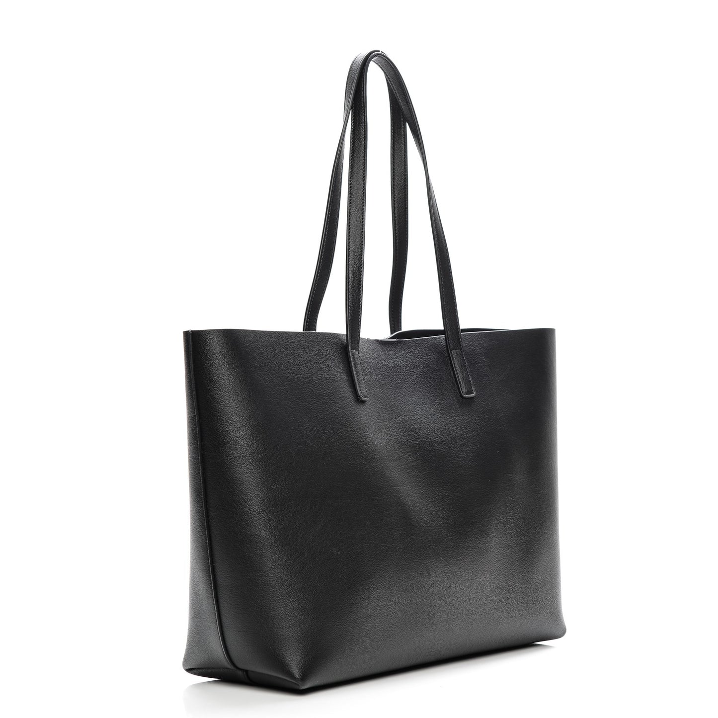 Calfskin Large Shopping Tote Black