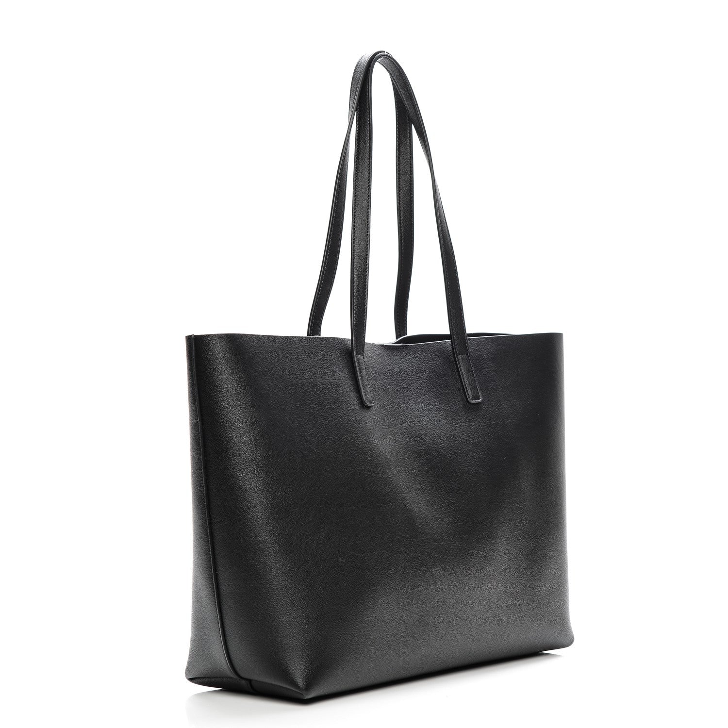 Saint Laurent Calfskin Large Shopping Tote Black 4 of 8