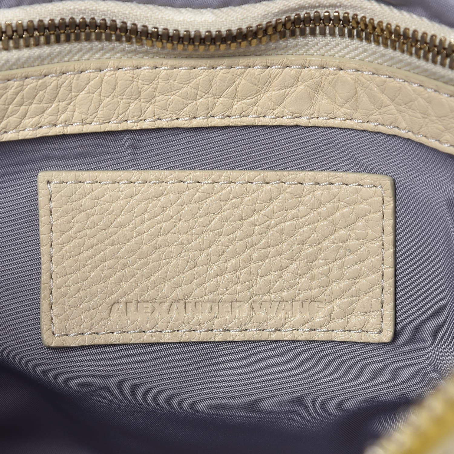 Alexander Wang Pebbled Lambskin Rockie Soft Merinque Pale Gold Hardware 6 of 7