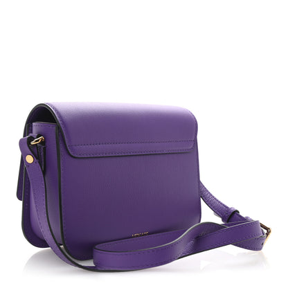 Versace Grained Calfskin La Medusa Flap Shoulder Bag Dark Orchid 3 of 9