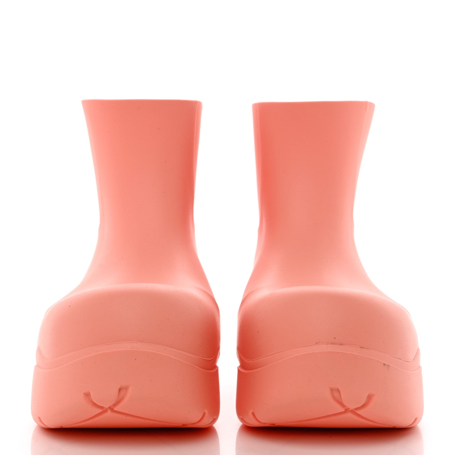Bottega Veneta Rubber Puddle Ankle Boots 38 Flamingo 2 of 9