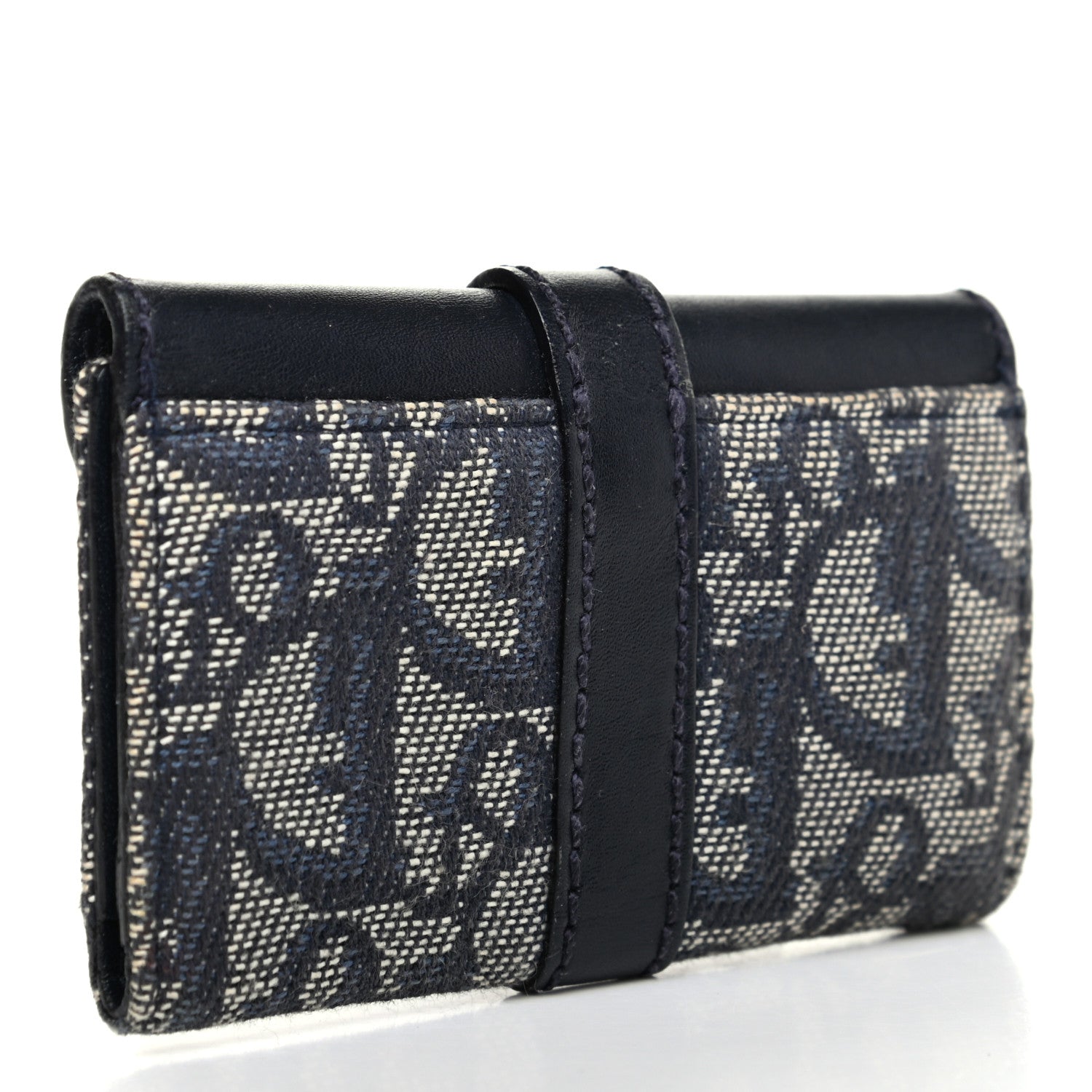 Christian Dior Monogram Key Holder Navy Blue 3 of 7