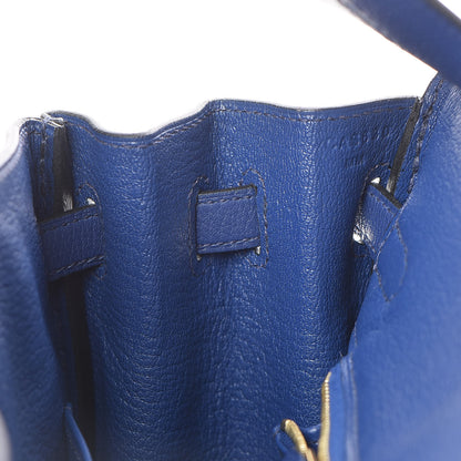 Hermes Taurillon Novillo Birkin 25 Bleu Saphir 12 of 34