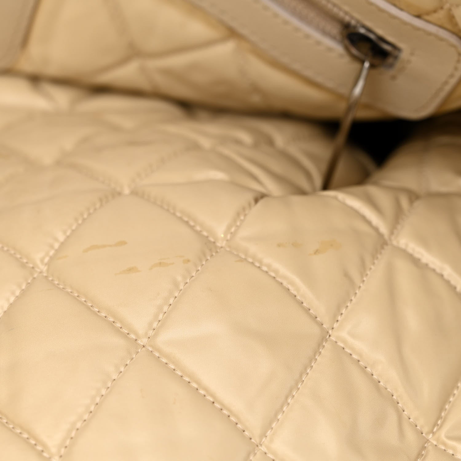 Chanel Nylon Quilted Medium Coco Cocoon Reversible Tote Khaki 10 of 15