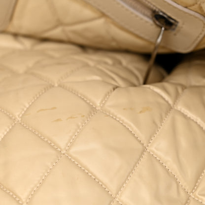 Chanel Nylon Quilted Medium Coco Cocoon Reversible Tote Khaki 10 of 15