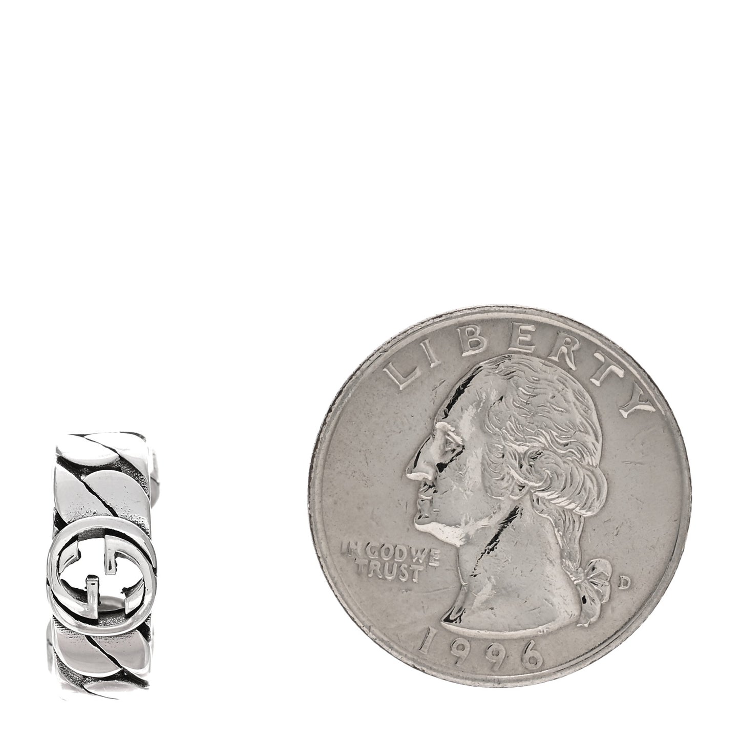 Sterling Silver Interlocking G Ear Cuff