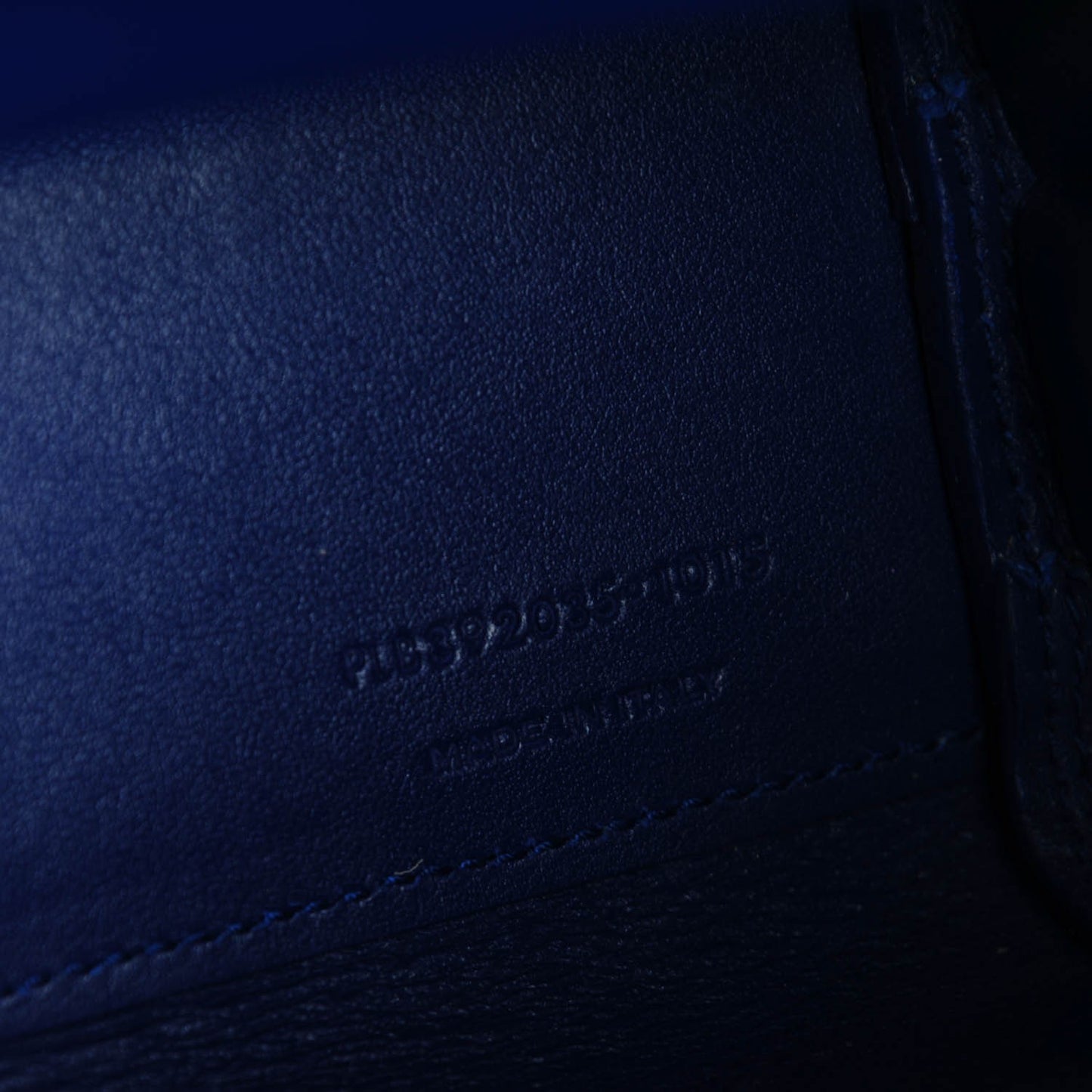 Grained Calfskin Nano Sac De Jour Royal Blue