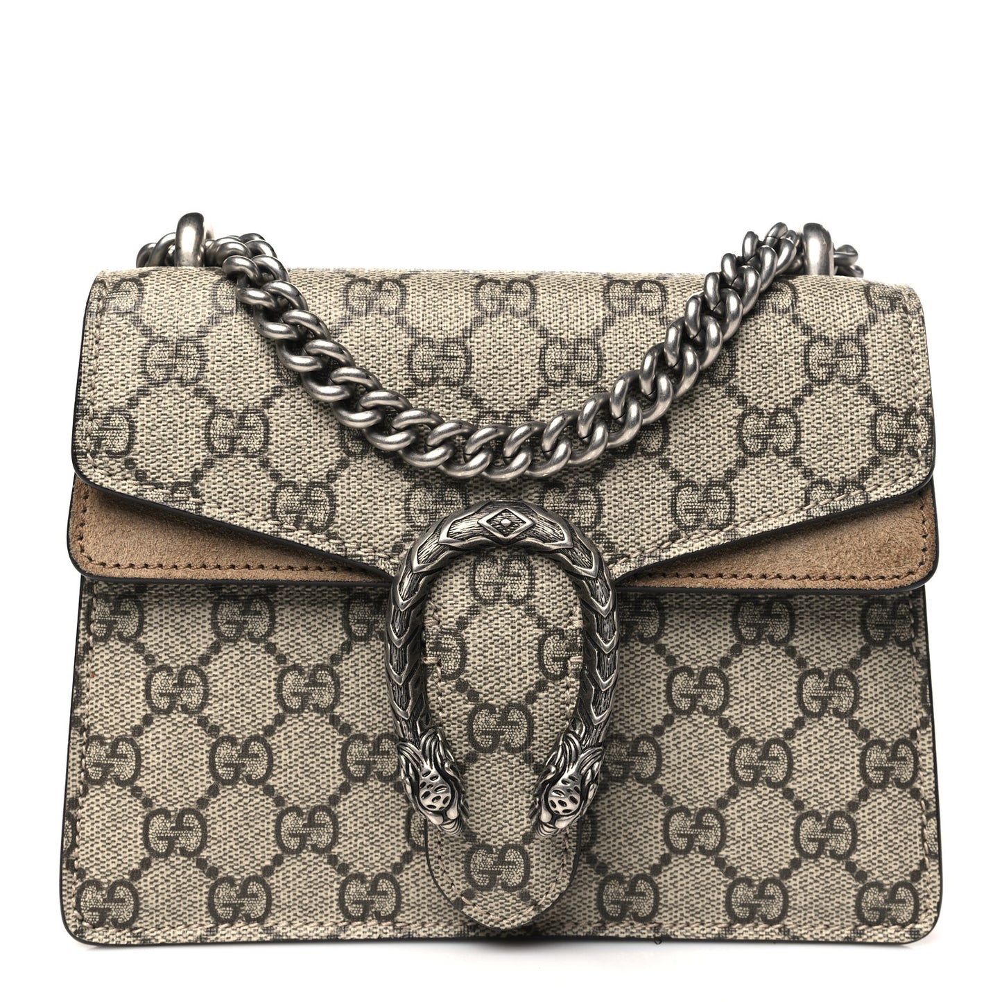 GG Supreme Monogram Mini Dionysus Shoulder Bag Taupe