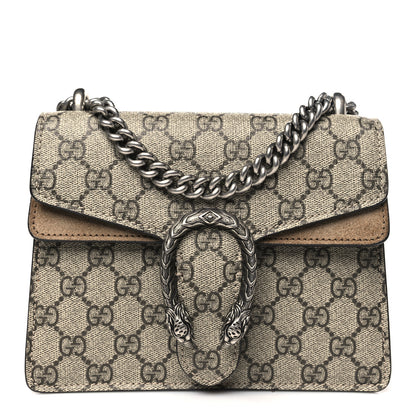 Gucci GG Supreme Monogram Mini Dionysus Shoulder Bag Taupe 1 of 10