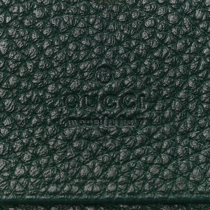 Gucci Grainy Calfskin Zumi Chain Card Case Wallet Vintage Green 7 of 11