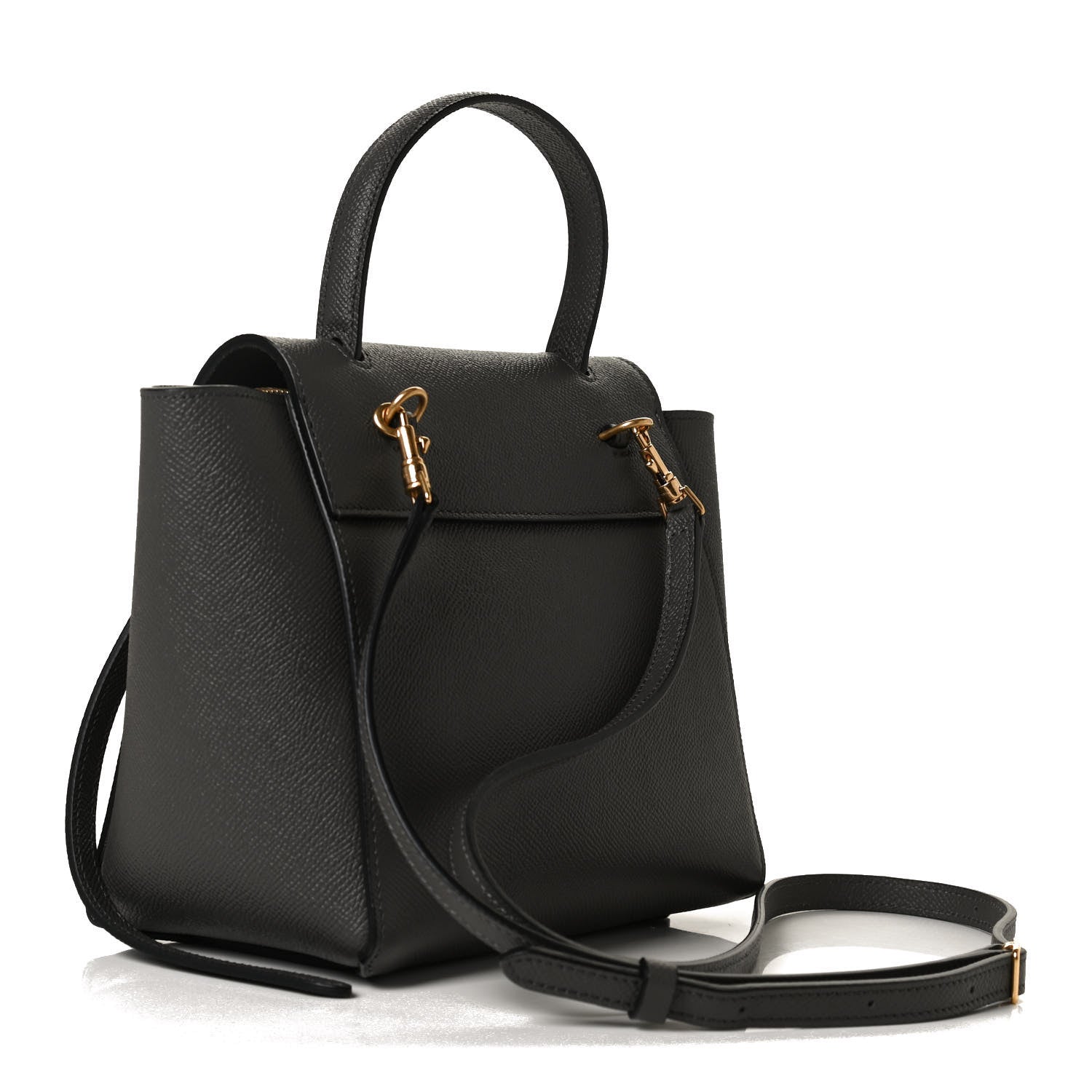 Celine Grained Calfskin Nano Belt Bag Grey 3 of 13