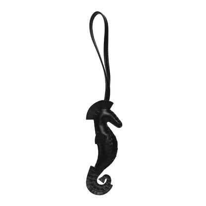 Hermes Milo Lambskin Hippo Bag Charm So Black 1 of 5