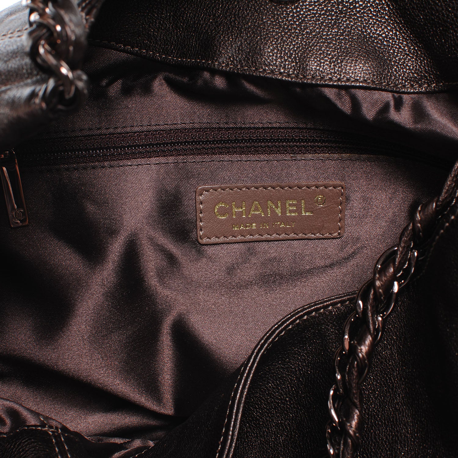 Chanel Leather Baby Coco Cabas Bronze 7 of 8