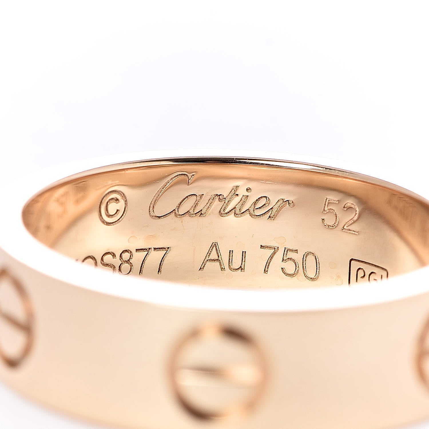 Cartier 18K Yellow Gold 5.5mm LOVE Ring 52 6 4 of 6