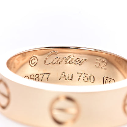 Cartier 18K Yellow Gold 5.5mm LOVE Ring 52 6 4 of 6