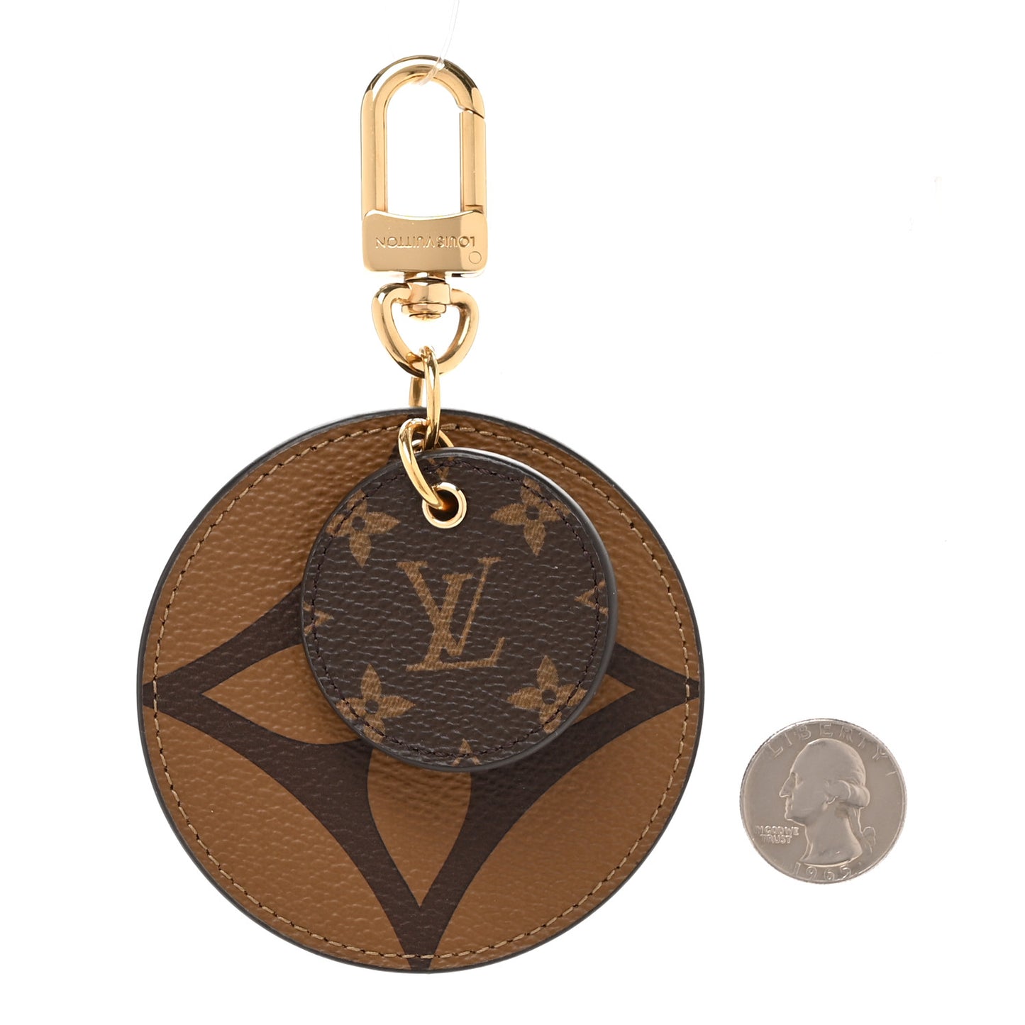 Monogram Reverse Key Holder Bag Charm