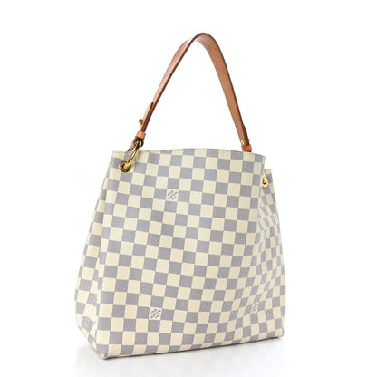 Louis Vuitton Damier Azur Graceful PM Rose Ballerine 3 of 9