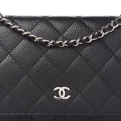 Chanel Caviar Quilted Wallet On Chain WOC Black 8 of 10