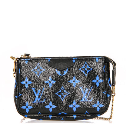 Louis Vuitton Colored Monogram Mini Pochette Accessories Blue Black 1 of 6