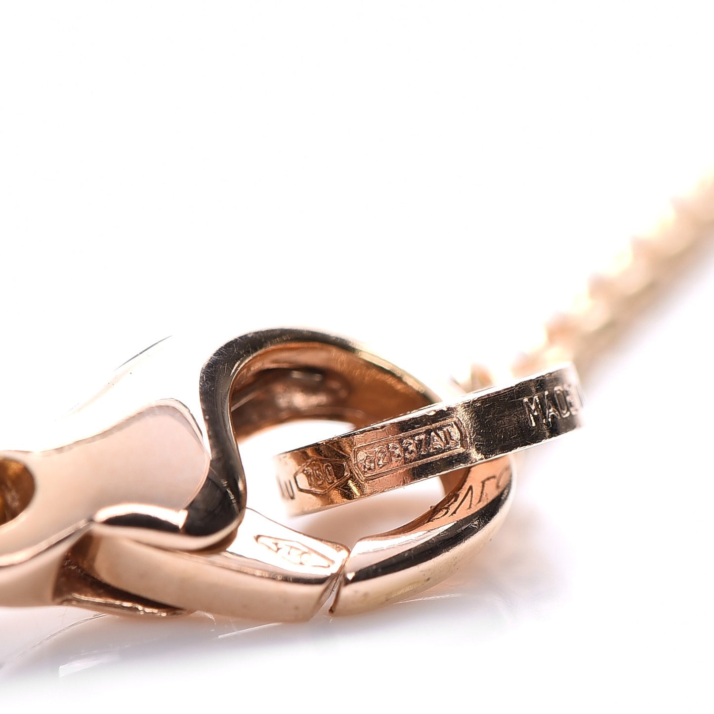 18K Rose Gold Black Ceramic B.Zero1 Pendant Necklace