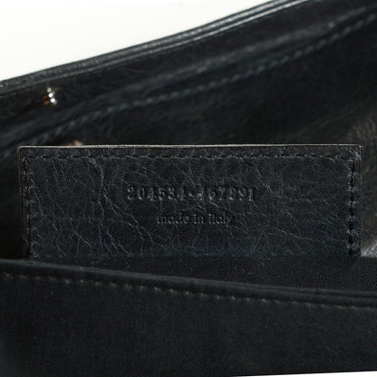 Balenciaga Agneau Giant Brogues Hardware Envelope Clutch Anthracite 18 of 20
