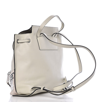 Marc Jacobs Suede Calfskin Studded Zip Flap Backpack Dove 3 of 10