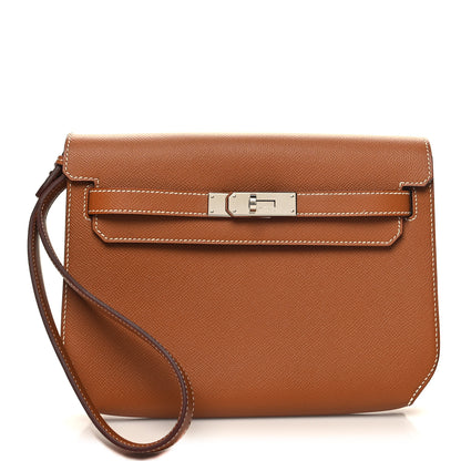 Hermes Epsom Kelly Depeches 25 Pouch Gold 1 of 10