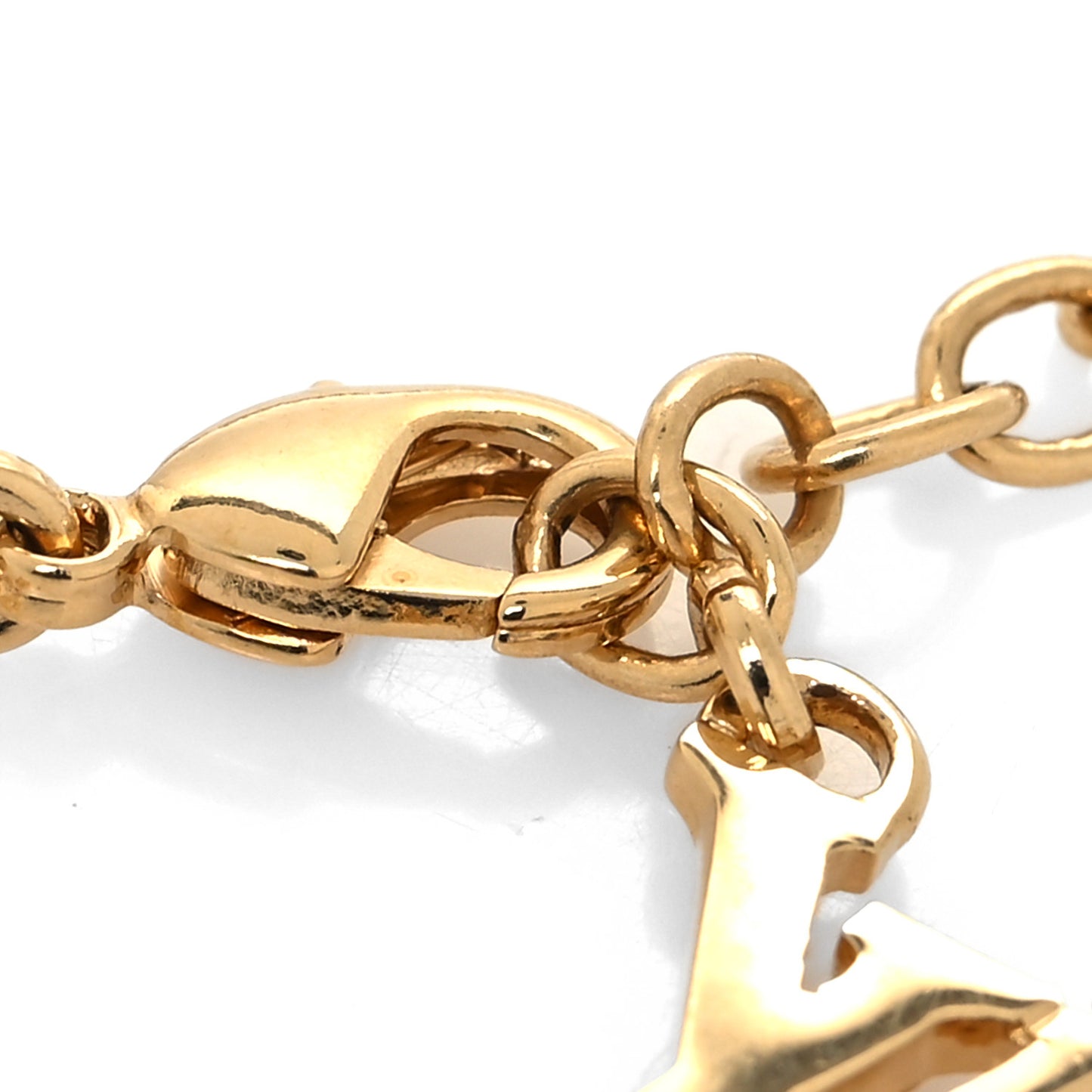 Sweet Monogram Charm Bracelet Gold Multicolor