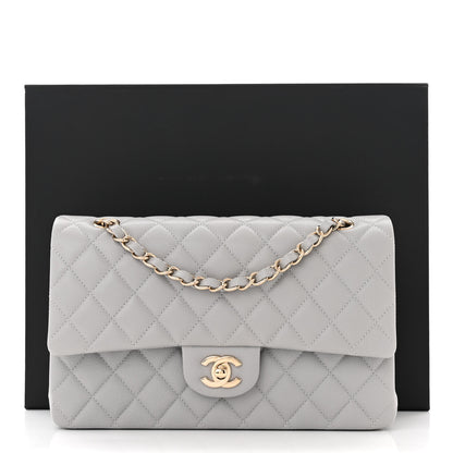 Chanel Caviar Quilted Medium Double Flap Grey 11 of 11
