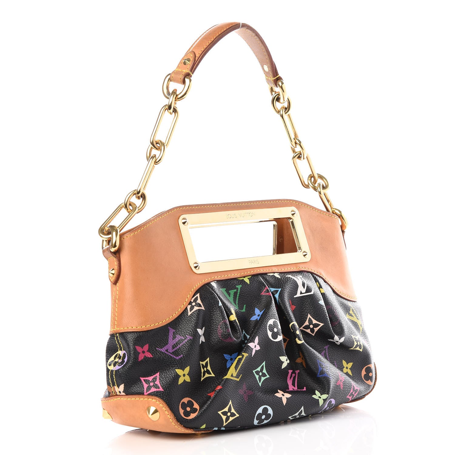 Louis Vuitton Monogram Multicolor Judy PM Black 2 of 8
