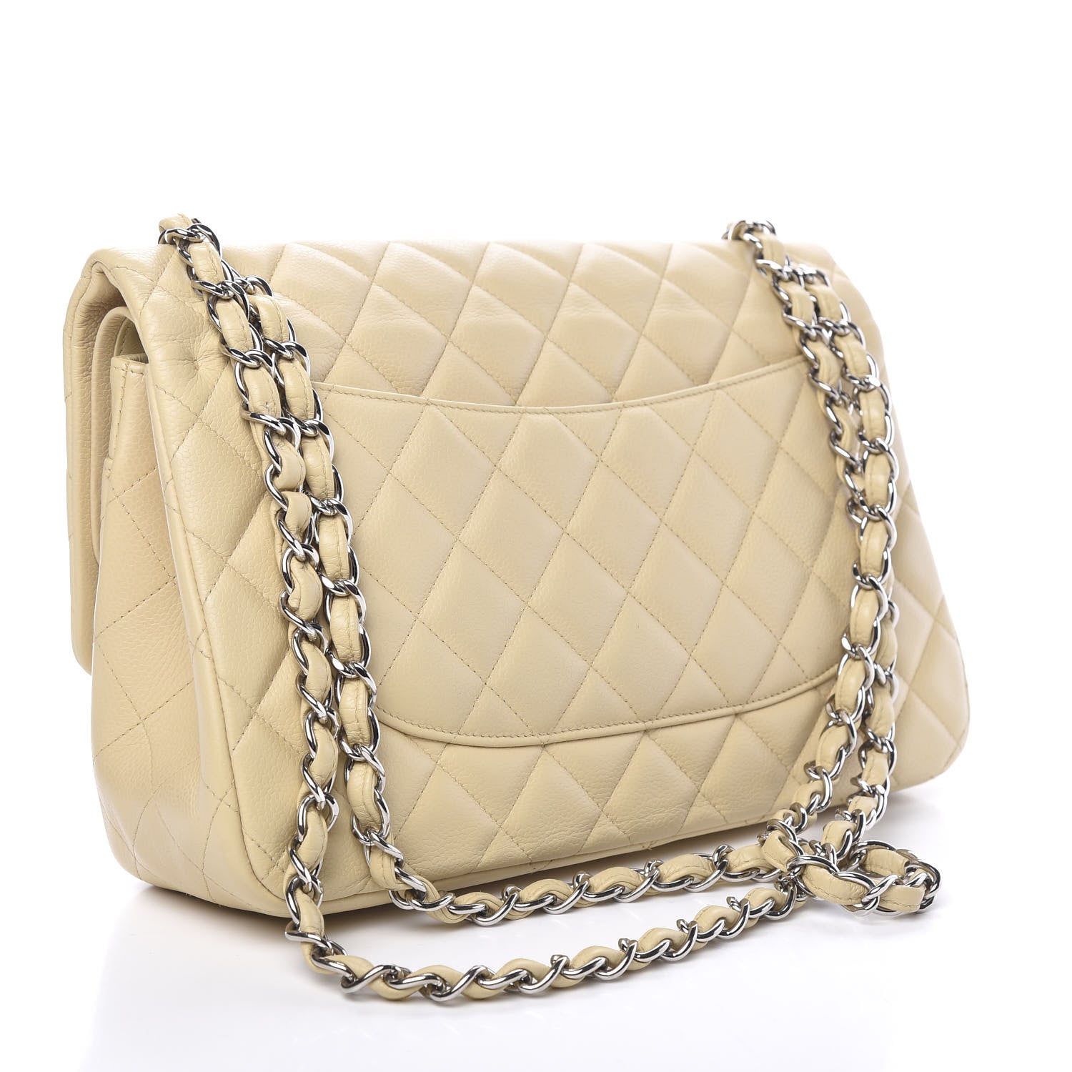 Chanel Caviar Quilted Jumbo Double Flap Beige Clair 2 of 18