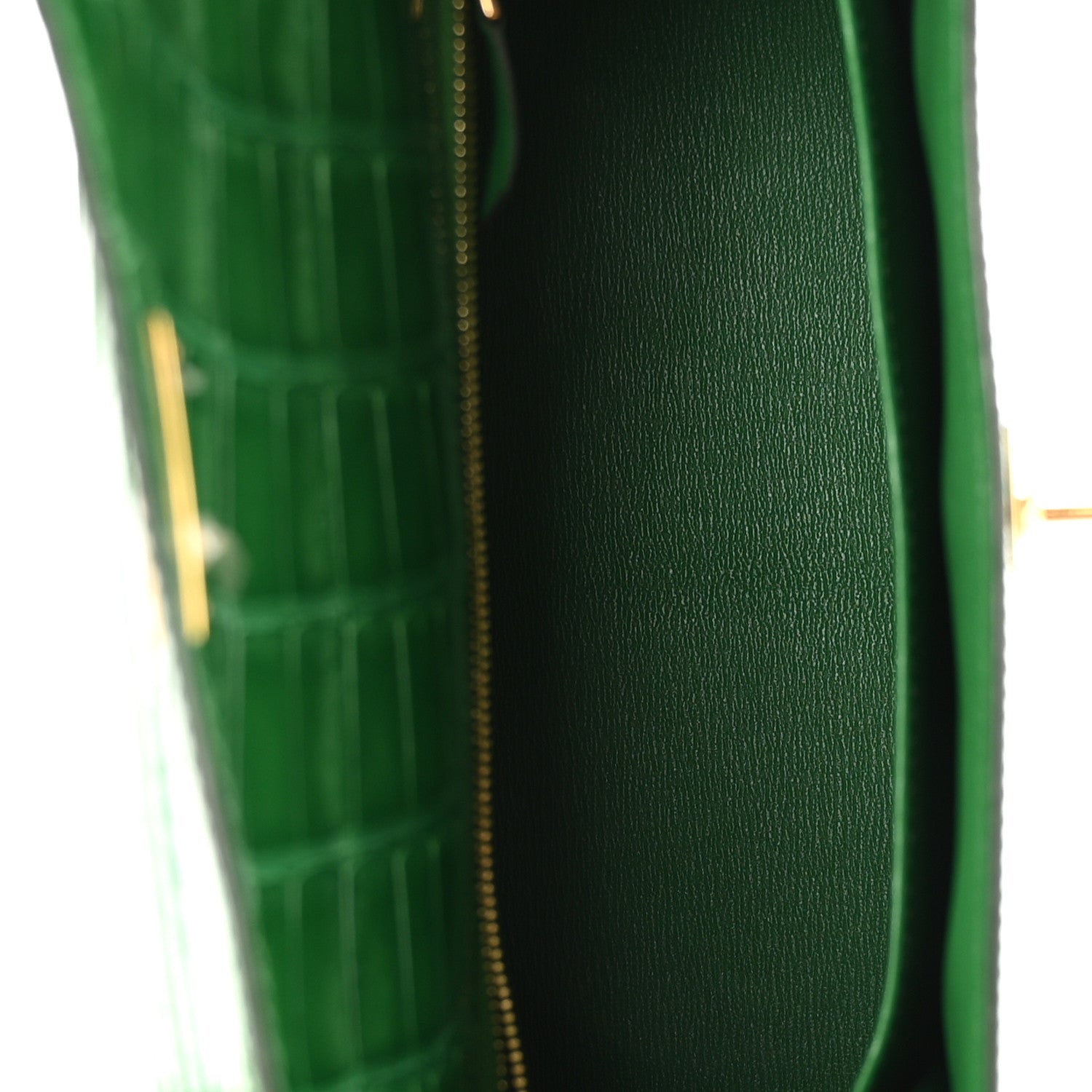Hermes Shiny Alligator Kelly Sellier 25 Cactus 5 of 10