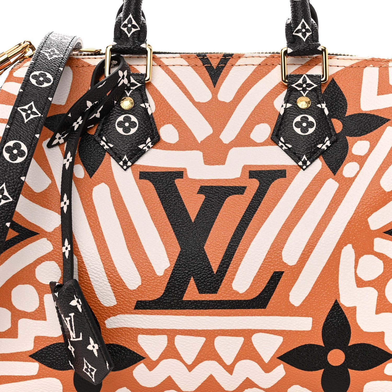 Louis Vuitton Monogram Giant Crafty Speedy Bandouliere 25 Creme Caramel 7 of 9