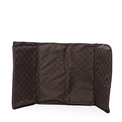 Gucci Monogram Natural Pigskin Large Diaper Bag Beige Ebony Cocoa Dark Chocolate 9 of 15