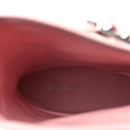 Louis Vuitton Rubber Calfskin Territory Flat Boots 39 Pink 7 of 8