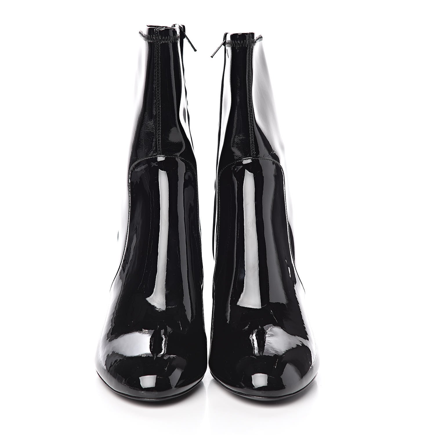 Louis Vuitton Patent Uniformes Silhouette Ankle Boots 40 Black 2 of 7