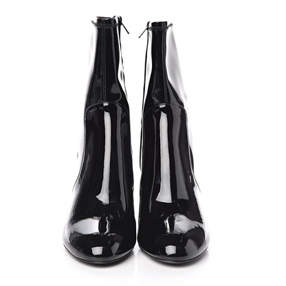 Louis Vuitton Patent Uniformes Silhouette Ankle Boots 40 Black 2 of 7