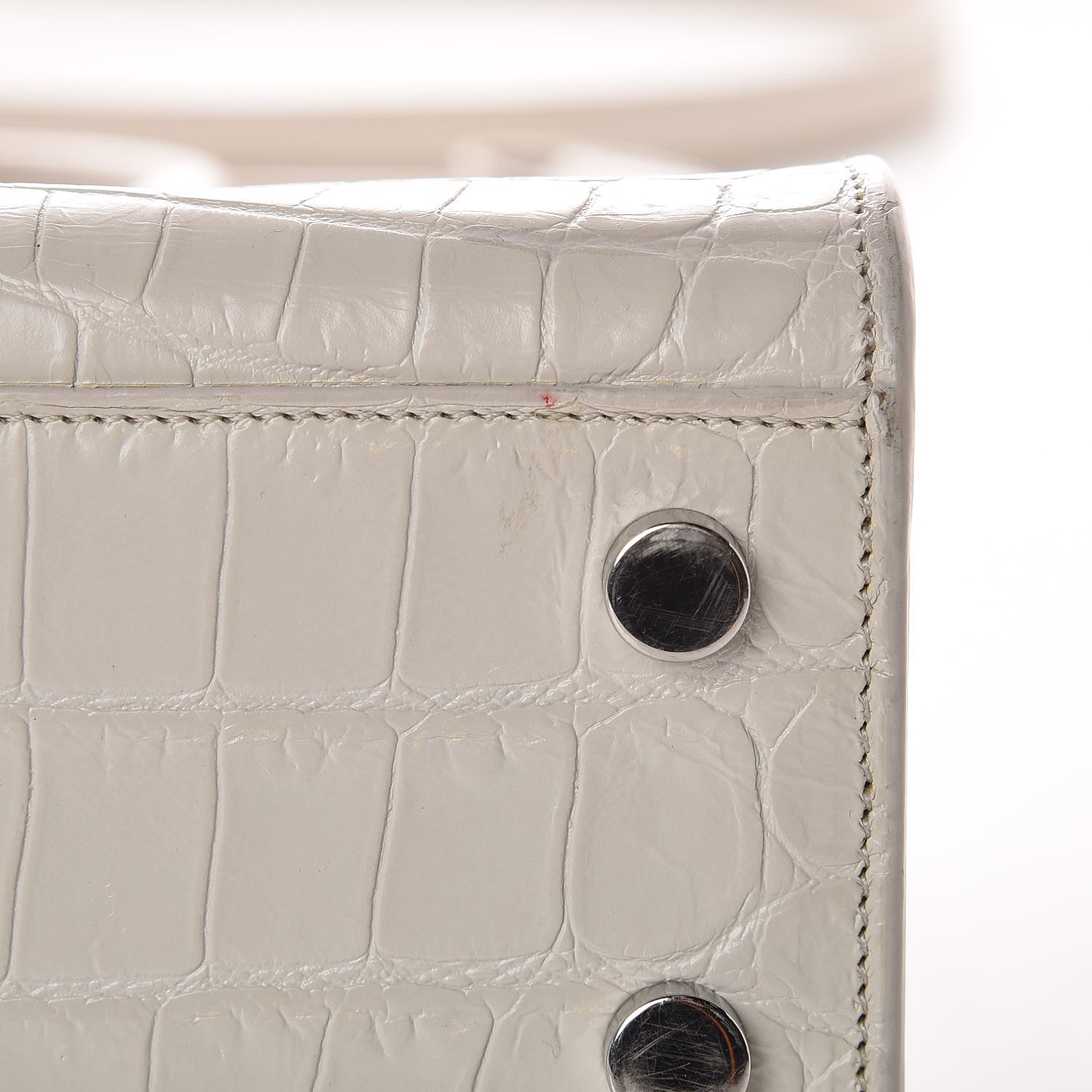 Saint Laurent Croc Calfskin Embossed Nano Sac De Jour Cream Souffle 15 of 15